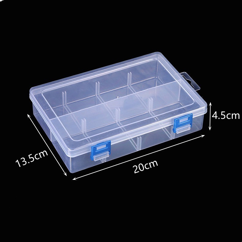 Large 8-compartment empty box (double compartment)
