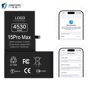 Batería de Repuesto <span class=keywords><strong>Original</strong></span> para Teléfono Inteligente <span class=keywords><strong>iPhone</strong></span> 15 Pro Max, 4530 mAh, Batería de Diagnóstico Genuina - Product Image 1