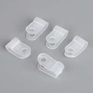 Nylon <strong>Plastic</strong> Fixed Cable <strong>Clip</strong> White Black Electrical Accessories ROHS Solar Panel Cable <strong>Clip</strong> <strong>Plastic</strong> R-shaped <strong>Plastic</strong> <strong>Clip</strong> - Product Image 1