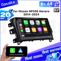 Système de navigation automobile Android Dasaita 10 pouces, autoradio, aide au recul, électronique automobile, écran CarPlay pour Nissan NP300 Navara