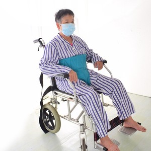 Ceinture de sécurité pour fauteuil roulant, gilet de harnais antidérapant réglable pour utilisateurs de fauteuil roulant, matériau en coton, couleur verte - Product Image 3