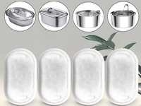 Vente en gros de fontaine à eau automatique intelligente pour animaux de compagnie 1L-9L distributeur de boissons pour animaux de compagnie filtre à recirculation pour chiens et chats