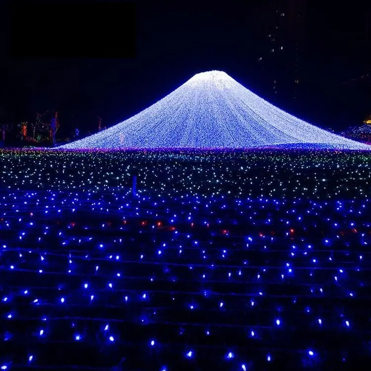 Low Power Consumption Outdoor Decoration Custom Size Christams LED Net Light