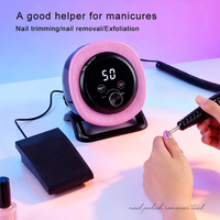 Le perceuse à ongles professionnelle SML est en plastique, livrée avec un adaptateur, et convient à une utilisation en salon de manucure et à domicile.