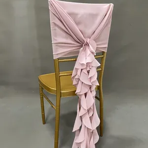 C304 #83腮红粉色椅扇雪纺椅窗扇椅套婚礼