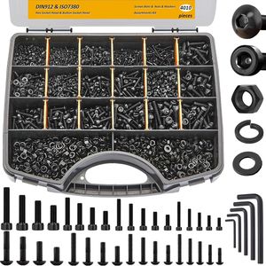 Cross Border <b>Screw</b> Kit 4005pcs Hex <b>Socket</b> Head Cap Carbon Steel Grade A Level 12.9 Industrial Sports Equipment - Product Image 4