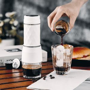 <span class=keywords><strong>Cafetera</strong></span> portátil <span class=keywords><strong>para</strong></span> viaje y Picnic, máquina de café Espresso con prensa manual, cápsula de café molido, muebles de cocina - Product Image 2