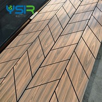Panneau mural acoustique en bois sculpté 3D de qualité studio élégant pour salle de musique