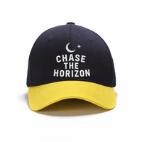 Gorra de béisbol deportiva de 6 paneles de algodón 100% personalizada con logotipo bordado nuevo de dos colores