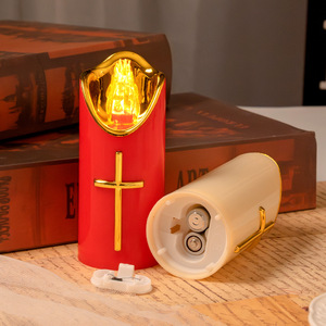 Bougies LED électroniques en gros avec flamme vacillante, <span class=keywords><strong>à</strong></span> piles, <span class=keywords><strong>pour</strong></span> la prière en église, la décoration d'Halloween, les cimetières - Product Image 3