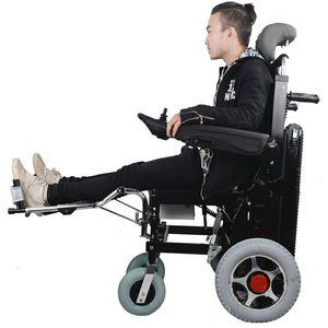 Cadeira de Rodas Elétrica Reclinável Portátil de Grande Capacidade de Carga em Liga de Alumínio para Deficientes - Product Image 6