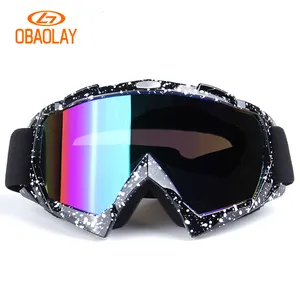 OBAOLAY Kính Xe Máy Windproof UV Bảo Vệ Motocross Goggles Mx Dirt Bike Mũ Bảo Hiểm Goggles Biểu Tượng Tùy Chỉnh Xe Máy Kính