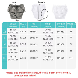 Lot de 4 culottes de protection pour couches pour adultes en TPU doux pour la peau, réutilisables, en plastique <span class=keywords><strong>ABDL</strong></span>, silencieuses et durables, neutres - Product Image 6