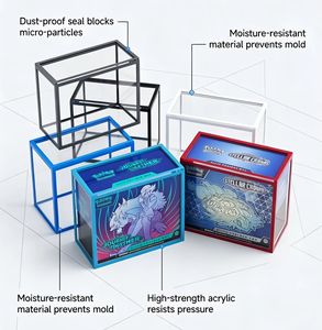 Boîte de protection en acrylique Color Edge ETB pour cartes Pokémon <span class=keywords><strong>Elite</strong></span> Trainer Box avec couvercle magnétique robuste, boîte TCG - Product Image 3