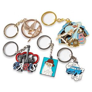 Wholesale Zinc Alloy <b>Anime</b> Carabiner <b>Keychains</b> Keyring Personalized Hard Metal Enamel UV Printing Custom - Product Image 6