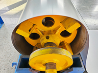 Machine de déroulage de tôles en acier à commande PLC hydraulique facile à utiliser avec moteur et pompe à engrenages, capacité de 8 tonnes