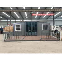 Studio conteneur isolé à double aile avec design style ferme et garantie de plus de 5 ans pour bureau à domicile ou espace de travail créatif en extérieur