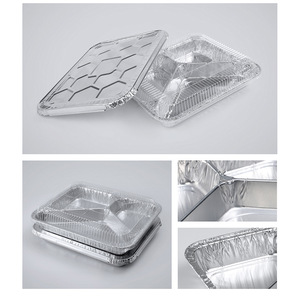 Disposable Aluminum Foil Food Box Rectangle 14g Takeout Packaging Business Use - Product Image 5