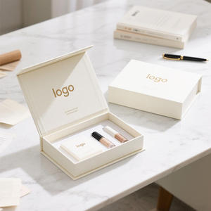 Recyclable Reusable Corrugated Board Rigid Boxes with Matt Lamination Magnetic Closure Handle Ribbon Aluminum Foil Liner - Product Image 4