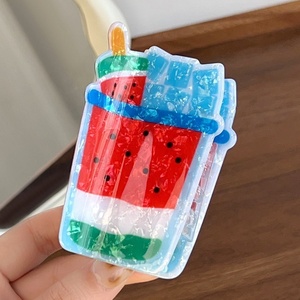 Nuevo Clip de Pelo Creativo con Diseño de Fresa, Cereza y Helado, Clip de Garra Divertido para Niños con Forma de Tiburón - Product Image 4