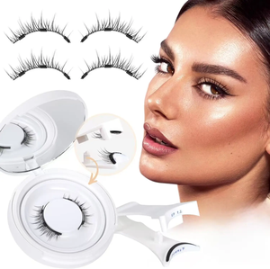 <span class=keywords><strong>Faux</strong></span> <span class=keywords><strong>Cils</strong></span> Magnétiques Réutilisables Naturels Effilés à 3 Aimants, Sans Colle Nécessaire, avec Applicateur - Product Image 4