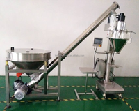 KEFAI Machine de remplissage de poudre de tarière automatique à servo avec chargeur à vis Alimentation en poudre et collecteur de poussière