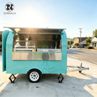 Camion de restauration entièrement équipé pour sandwichs et grillades, certifié CE, remorque de traiteur pour pizzas