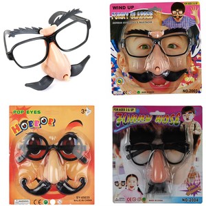 Lunettes de soleil HLC amusantes en forme de ballon de football avec gros nez et moustache barbue, pour déguisement de nerd, clown, fête ou festival, accessoires de fête farfelus - Product Image 6