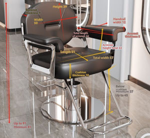 Chaise de salon de coiffure moderne de luxe réglable, directement de l'usine Youtai, en cuir, modèle <span class=keywords><strong>XC28</strong></span>, Fujian - Product Image 5
