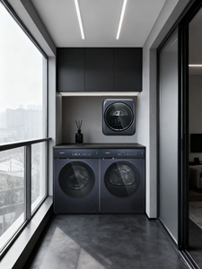 Mobile Moderno Semplice <span class=keywords><strong>in</strong></span> <span class=keywords><strong>Legno</strong></span> Bianco e Nero <span class=keywords><strong>per</strong></span> Balcone, Armadietto Portatile Salvaspazio e Durevole <span class=keywords><strong>per</strong></span> Casa, Ufficio, Appartamento - Product Image 2