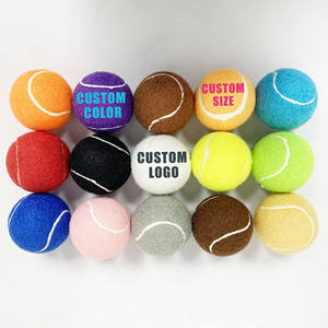 Pelota de tenis para entrenamiento de perros con logotipo personalizado, juguetes para masticar, respetuosos con el medio ambiente, varios colores, goma, precio de fábrica interactivo para mascotas - Product Image 2