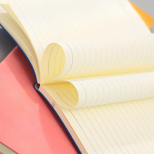 Cuaderno de escritura de cuero PU duradero 120 GSM encuadernación cosida de papel libre de ácido perfecto para regalos promocionales corporativos - Product Image 5