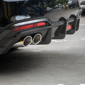 Nouveau diffuseur de pare-chocs avant en fibre de carbone de style sport avec protection des feux antibrouillard pour Audi A5 B9.5 Sline 2020-2024 - Product Image 3