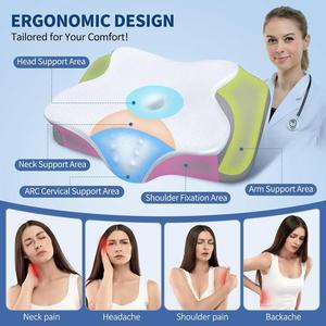Cervical <strong>Pillow</strong> for Neck <strong>Shoulder</strong> Pain Relief Sleeping Ergonomic Memory Foam <strong>Pillow</strong> Orthopedic Neck Support <strong>Pillows</strong> - Product Image 4