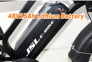 Bicicleta Eléctrica Híbrida con Llantas Gruesas y Frenos Hidráulicos V8 V20 E7, Disponible en Almacenes de la UE, Modelo JSL039FR, Bicicleta Clásica JSL039FR - Product Image 5