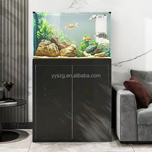 Acuario de Escritorio Mini Personalizado de Fábrica, Ecológico, con Placa de Roca <span class=keywords><strong>Decai</strong></span>, Tanque Cuadrado, Decoración para el Hogar, para Decoración de Mesa - Product Image 1