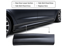 Moulure de bas de caisse arrière de voiture KR11-51-RD0F compatible Mazda CX5 2015 Panneau latéral de carrosserie