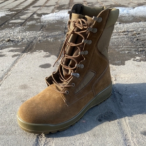 Botas de Tobillo Alto TSB21-5 DMS Personalizadas en Gamuza Marrón Coyote, Anti-Pinchazos y Anti-Impactos para Verano, Invierno y Otoño - Product Image 2