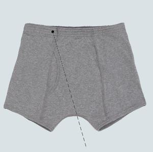 Cuisse Anti-Fuite 3XL Sous-Vêtements D'<span class=keywords><strong>incontinence</strong></span> pour Hommes-95% Coton Respirant Boxer Briefs Lavable Réutilisable Sous-Vêtements De <span class=keywords><strong>Protection</strong></span> - Product Image 3