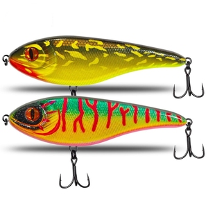 Nouveau 150mm 80g JERK BAIT coulant lentement crayon leurre dur avec 3d yeux triple crochet pour eau salée et eau douce - Product Image 2