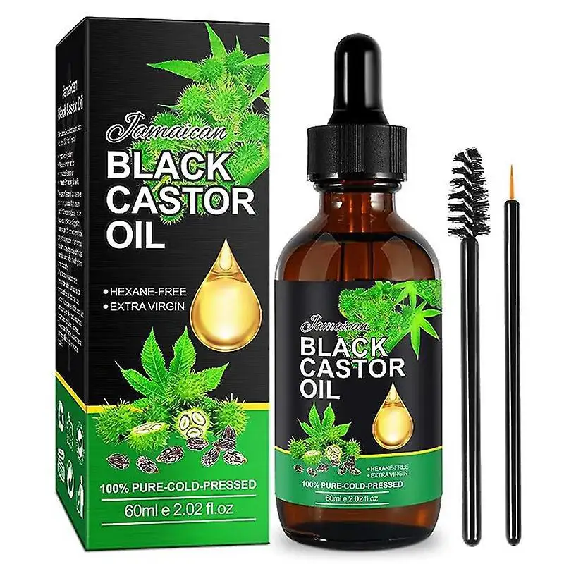 Private Label 60ml/120ml Organic Formula Hair Nourishing Regrowth Jamaican Black Castor Oil