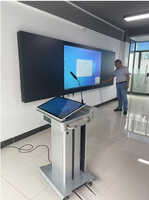 Pupitre numérique audio-vidéo intégré avec système Windows, écran tactile 10 points, pupitre intelligent pour événements en salle