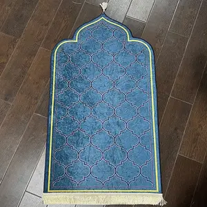 Hot sale muslim prayer rug for kids gray prayer mat multi size and color for prayer rugs