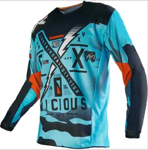 Langarm Top Herren Shirt Sommer Mountain Cross Country Motorrad Kleidung Anpassung für Frauen Motocross Jersey