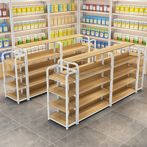 ชั้นวางของสำหรับร้านค้าปลีกชั้นวางของโลหะสำหรับร้านขายของชำและอะไหล่ที่ใช้สำหรับแสดงเสื้อผ้าและอาหารในซูเปอร์มาร์เก็ต - Product Image 1