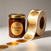 Etiquetas Autoadhesivas Seguras para Alimentos, Etiquetas Impresas Personalizadas para Frascos de Dulces, Chocolates y Cupcakes
