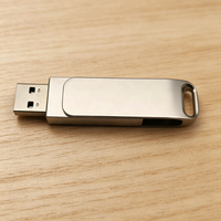 Clé USB en métal 3.0 à double interface Type-C pour smartphone, ordinateur portable, travail de transfert de fichiers