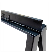 Panneau de trottoir noir de haute qualité, stable, avec cadre coulissant pour publicité, support de sol étanche – pour expositions et promotions