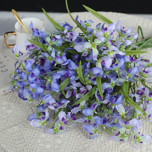 ดอกกล้วยไม้โดฟออร์คิด ดอกลาร์คสปอร์ ดัลฟีเนียม ดอกไม้ประดิษฐ์จากผ้าไหมคุณภาพสูง สำหรับงานแต่งงาน ตกแต่งบ้าน และอุปกรณ์ประกอบฉากถ่ายภาพ - Product Image 2