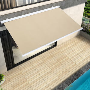 Porte d'entrée Auvent Patio Auvent RétractableMachine WindowMetal Manuel Food Truck Terrasse Couverture Auvent Jardin - Product Image 5